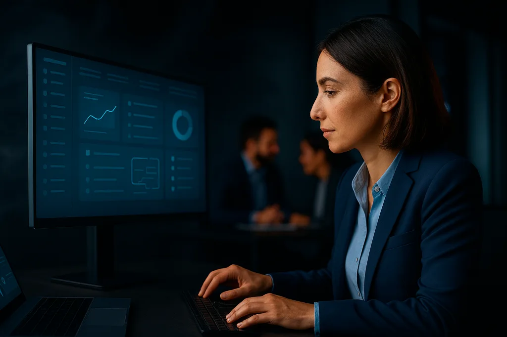 Femme en plein développement